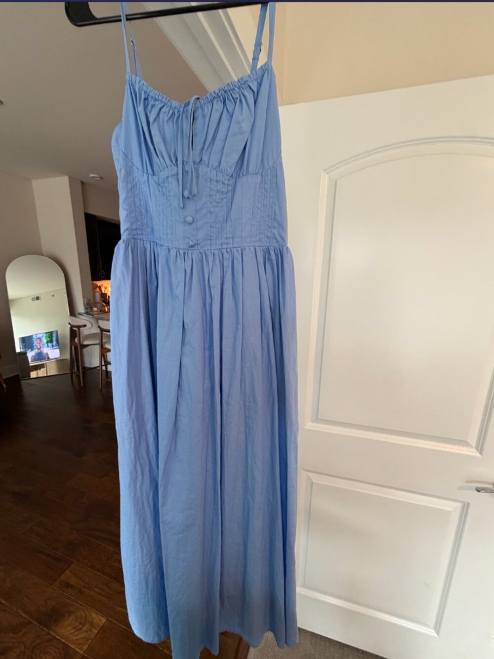 Moon River Blue Midi Dress- Size Small